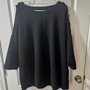 New York Laundry Black Crew Neck Sweater